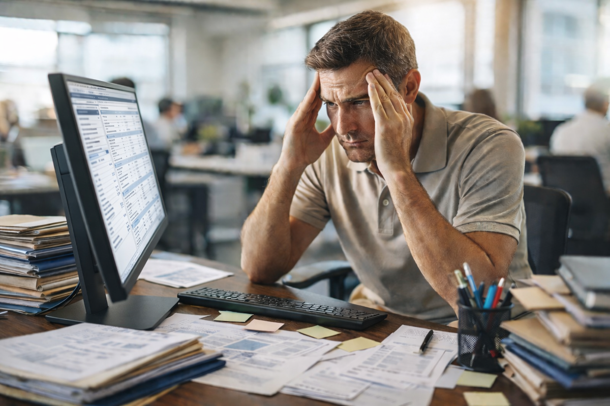 Small business accountant stressed about Florida sales tax audit.